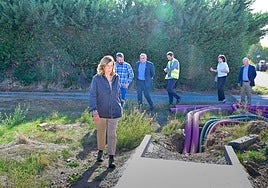 Visita a las obras de construcción del carril bici que unirá Cervera de Pisuerga y Arbejal.