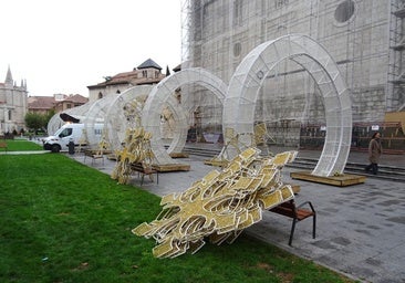 Portugalete y la Plaza Mayor comienzan a engalanarse con las luces de Navidad
