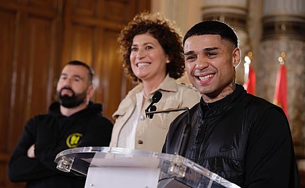 Salvi Jiménez, en la presentación de la velada este miércoles.