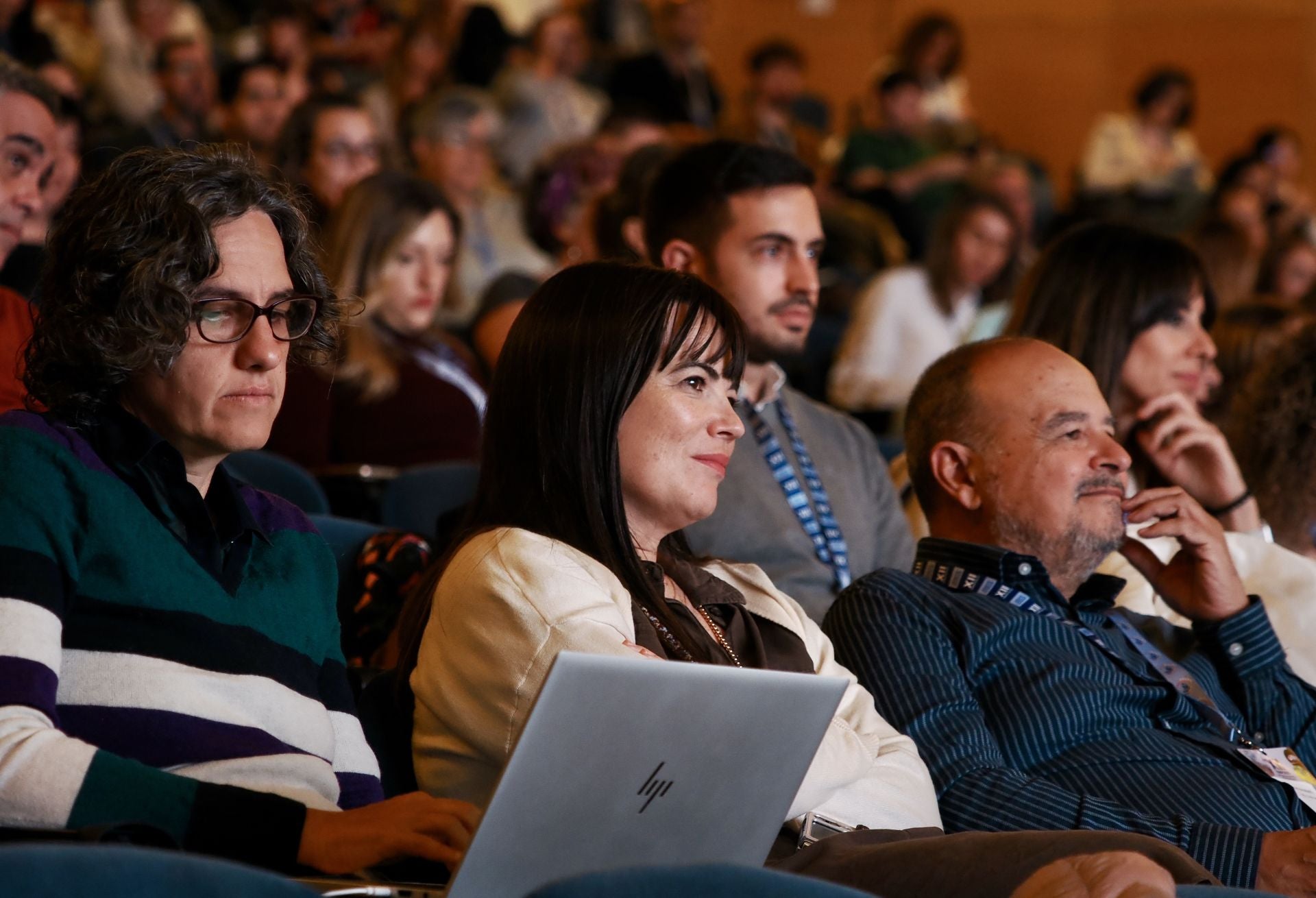Asistentes al simposio nacional de vacunología, con el auditorio de la Feria de Valladolid lleno en las exposiciones.