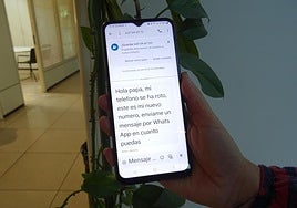 Mensaje utilizado en un intento de estafa el pasado 9 de octubre.