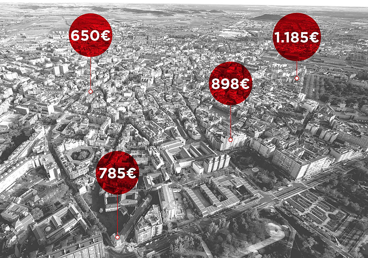 Alquileres disparados en Valladolid: La Rondilla y Circular es donde más suben