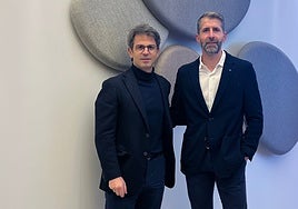 David Llorente, director técnico, y Carlos Pozo, director comercial de Absotec.