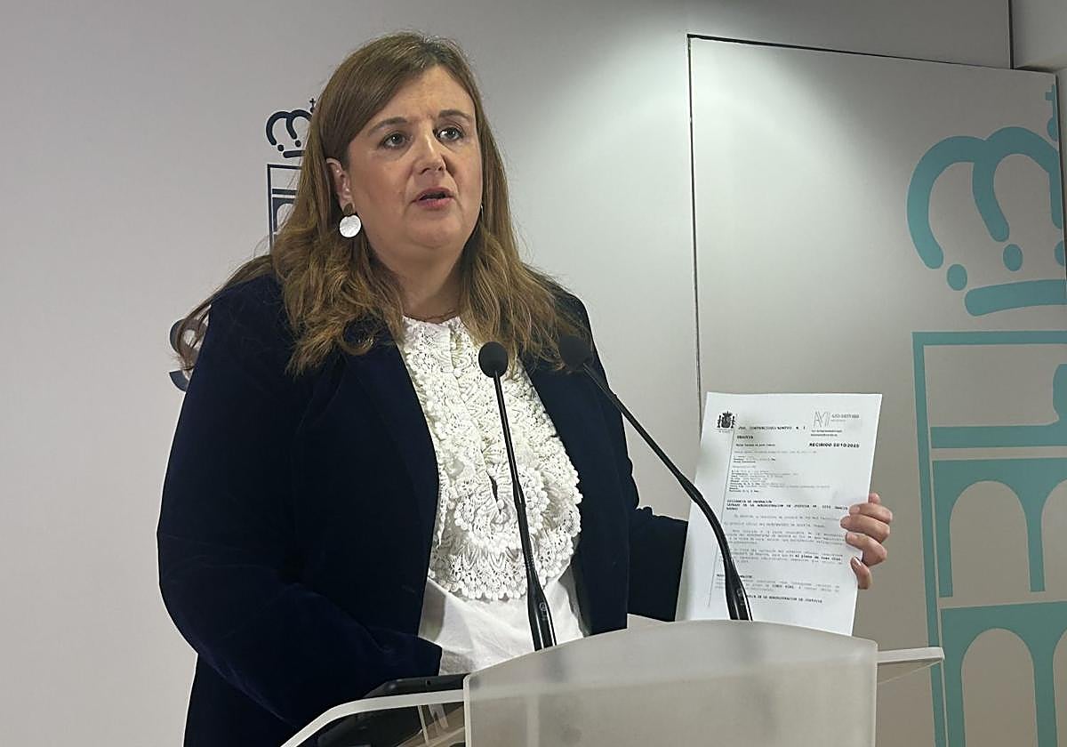 Clara Martín, durante su comparecencia de este jueves.