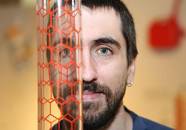 Germán Molpeceres, en el Museo de la Ciencia de Valladolid.