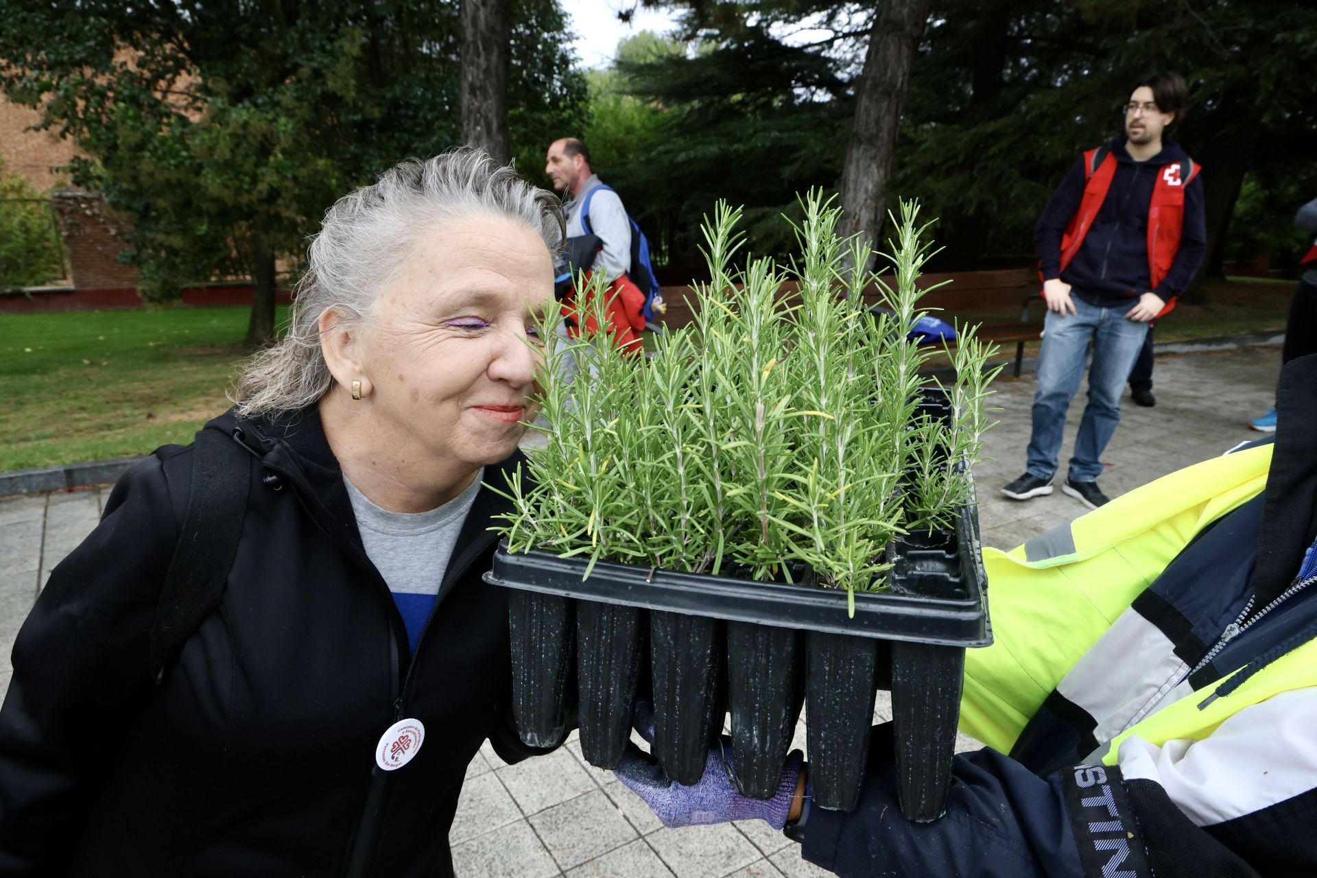 Las imágenes de la plantación solidaria con motivo del Día de las Personas sin Hogar