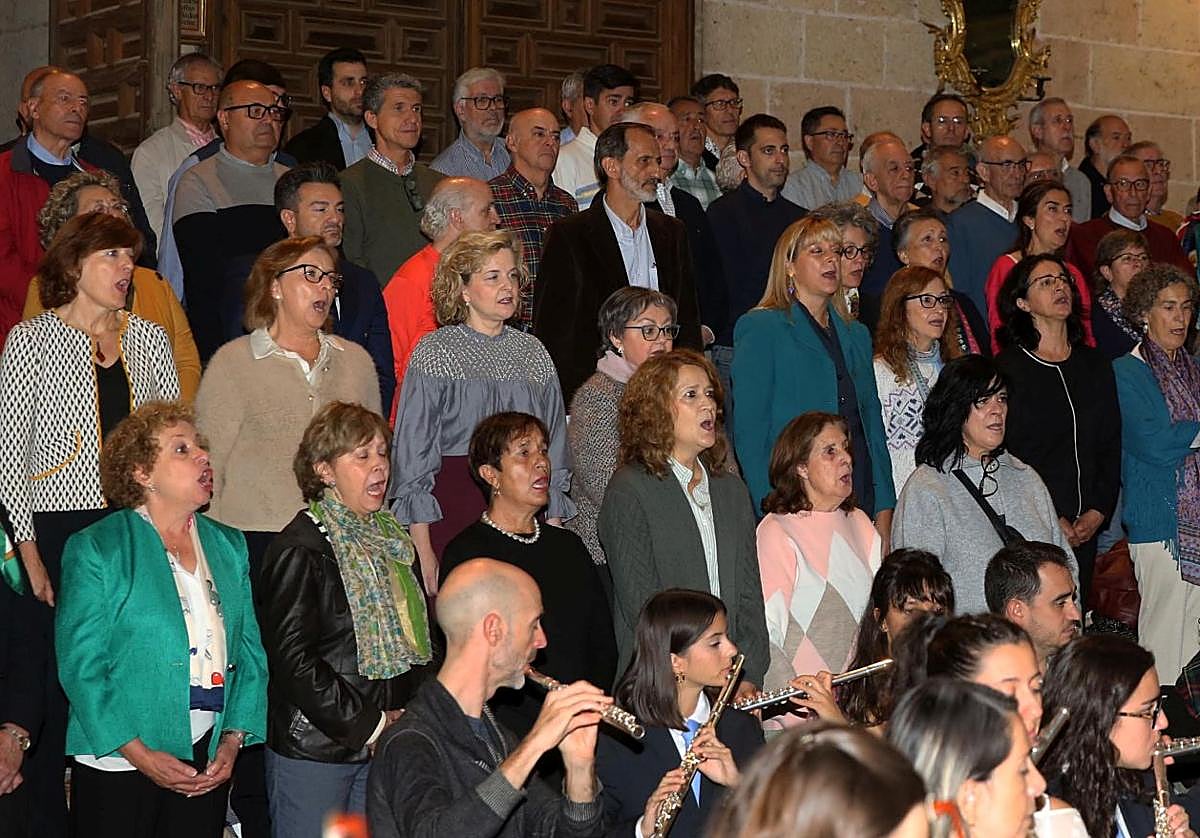 Interpretación del Villancico de San Frutos, en la Catedral de Segovia, este sábado.