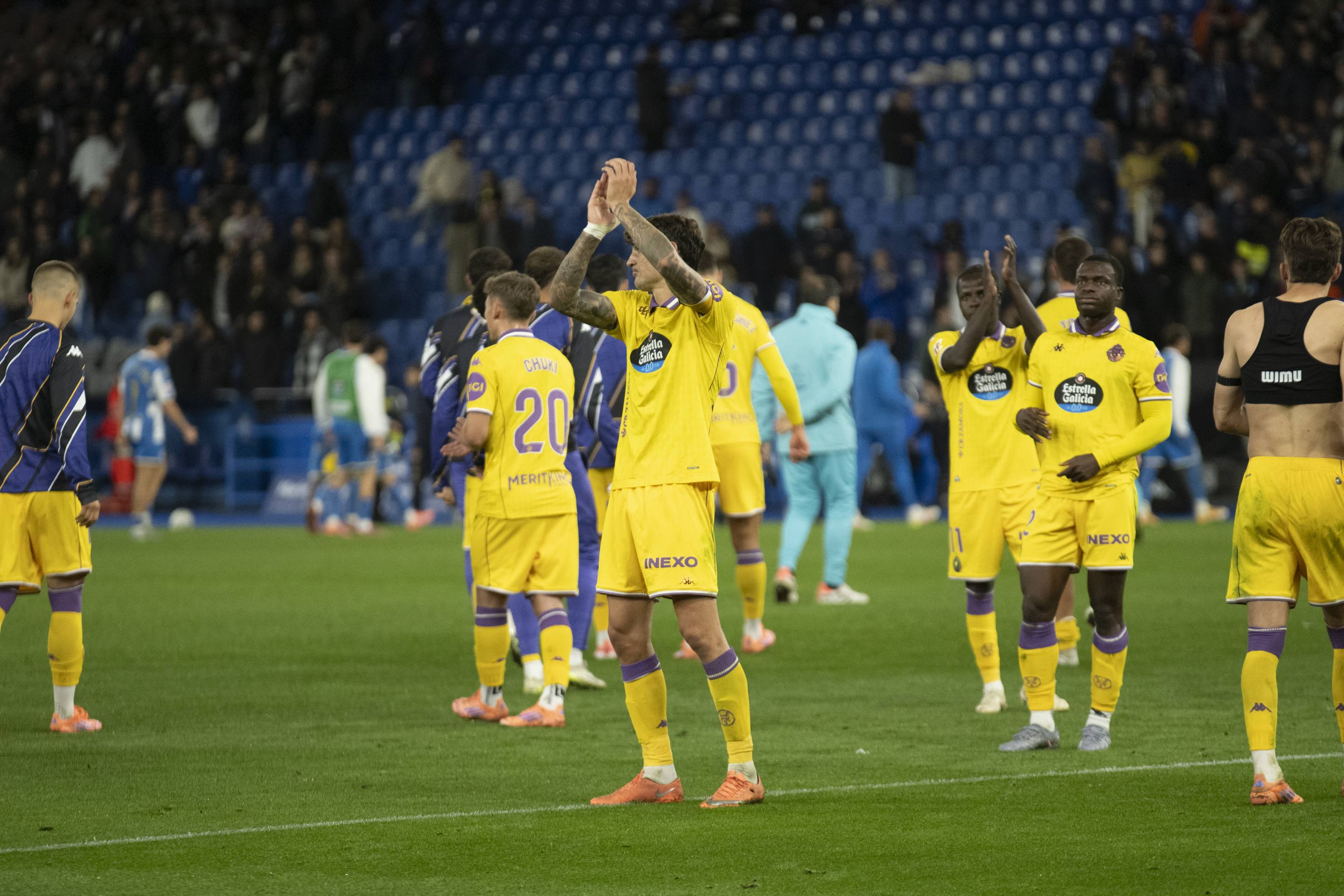 El empate del Pucela en Riazor, en imágenes