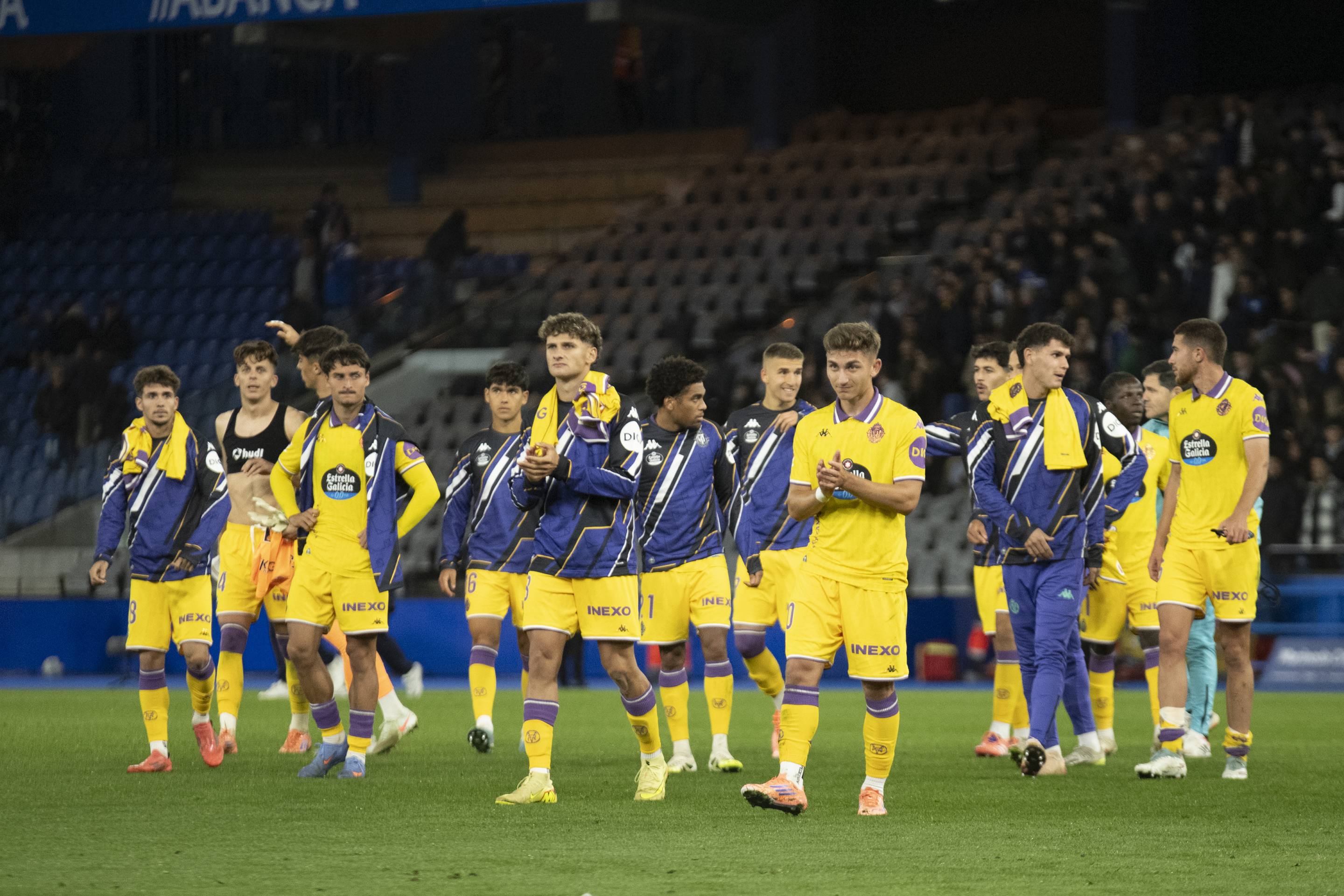 El empate del Pucela en Riazor, en imágenes