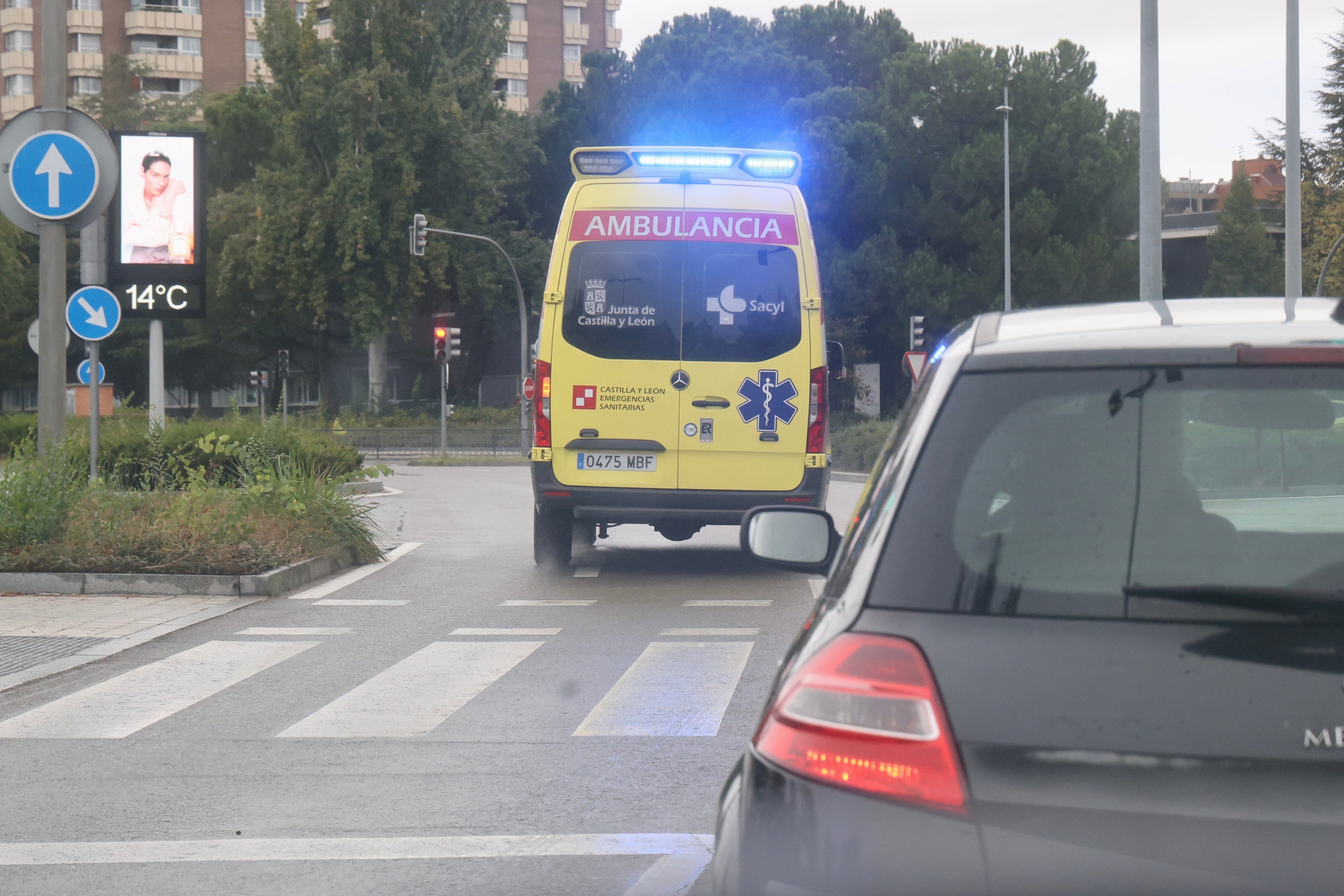 Herida al chocar contra un quitamiedos de la A-62, a la altura de Zaratán