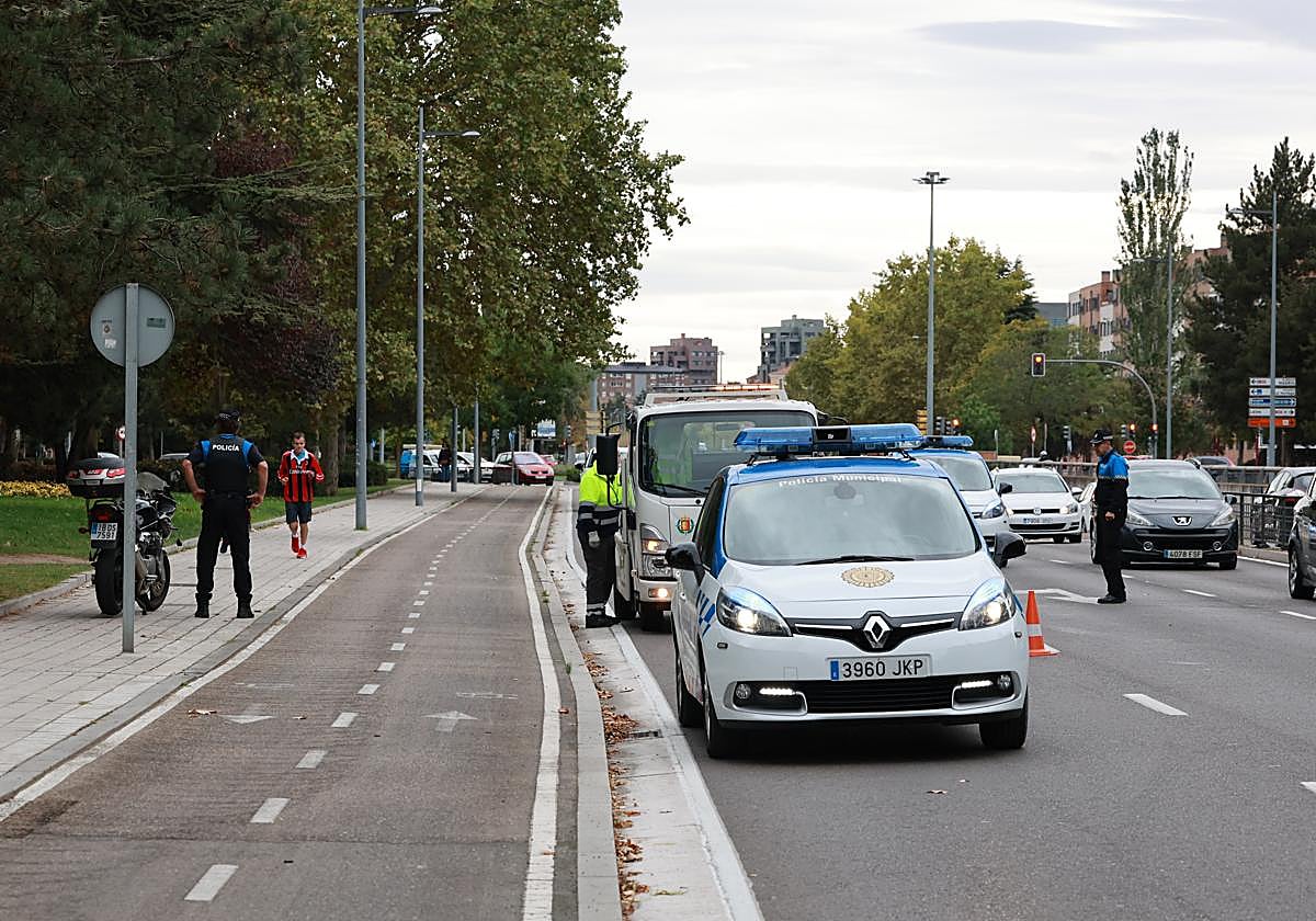 Imagen de archivo de un accidente de tráfico en la Avenida de Salamanca.