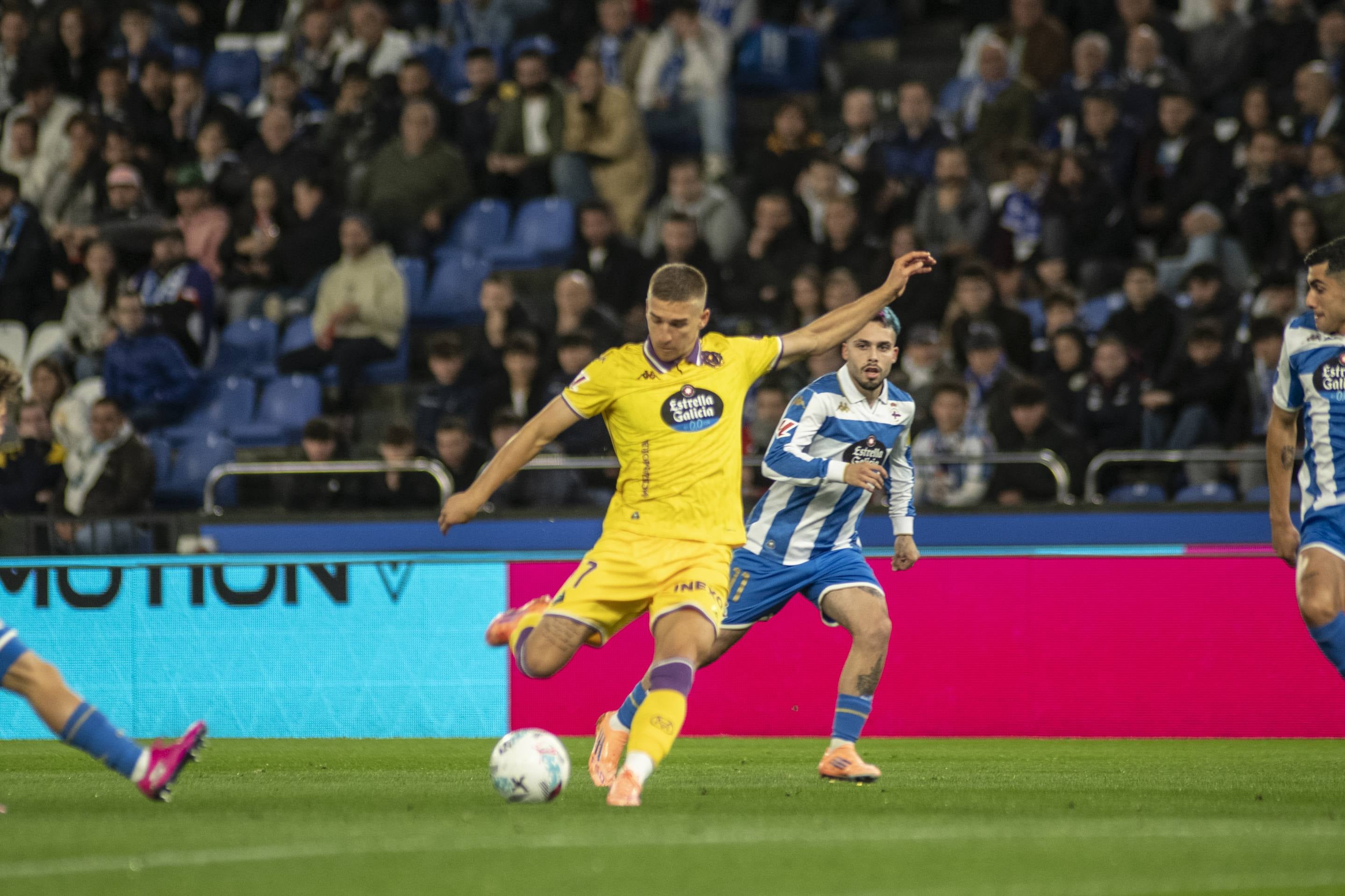 El empate del Pucela en Riazor, en imágenes