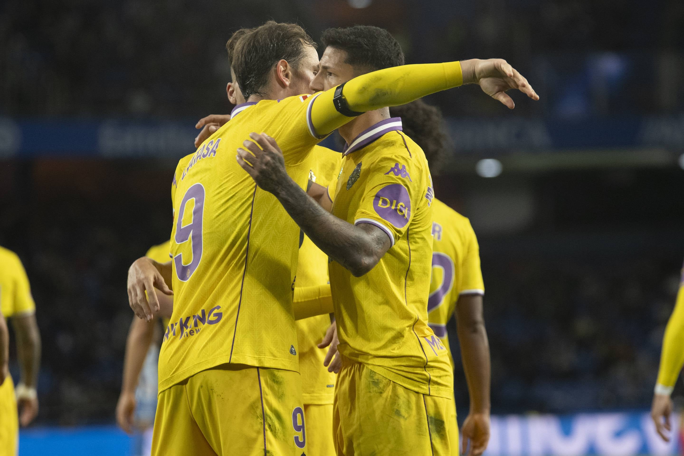 El empate del Pucela en Riazor, en imágenes