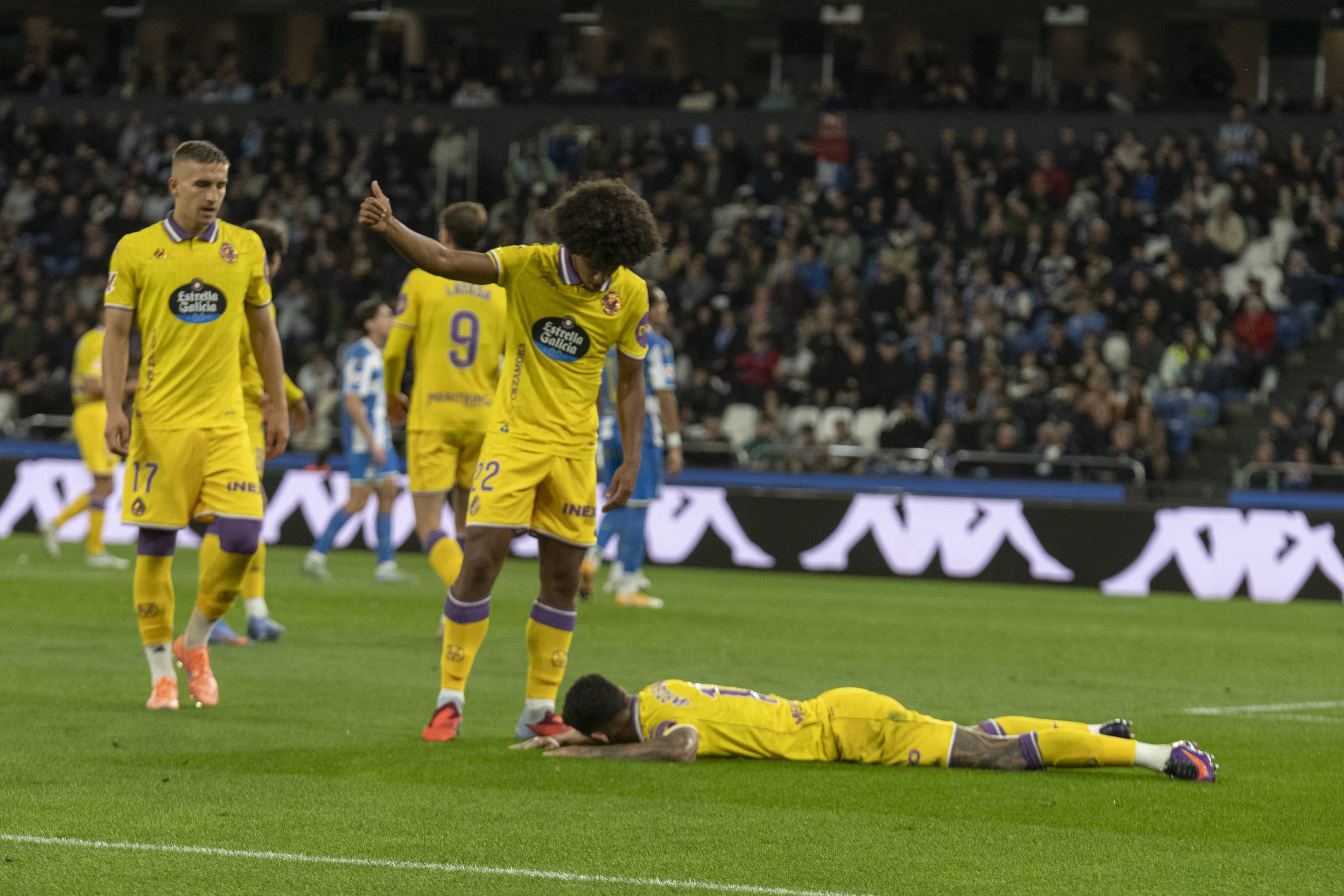 El empate del Pucela en Riazor, en imágenes