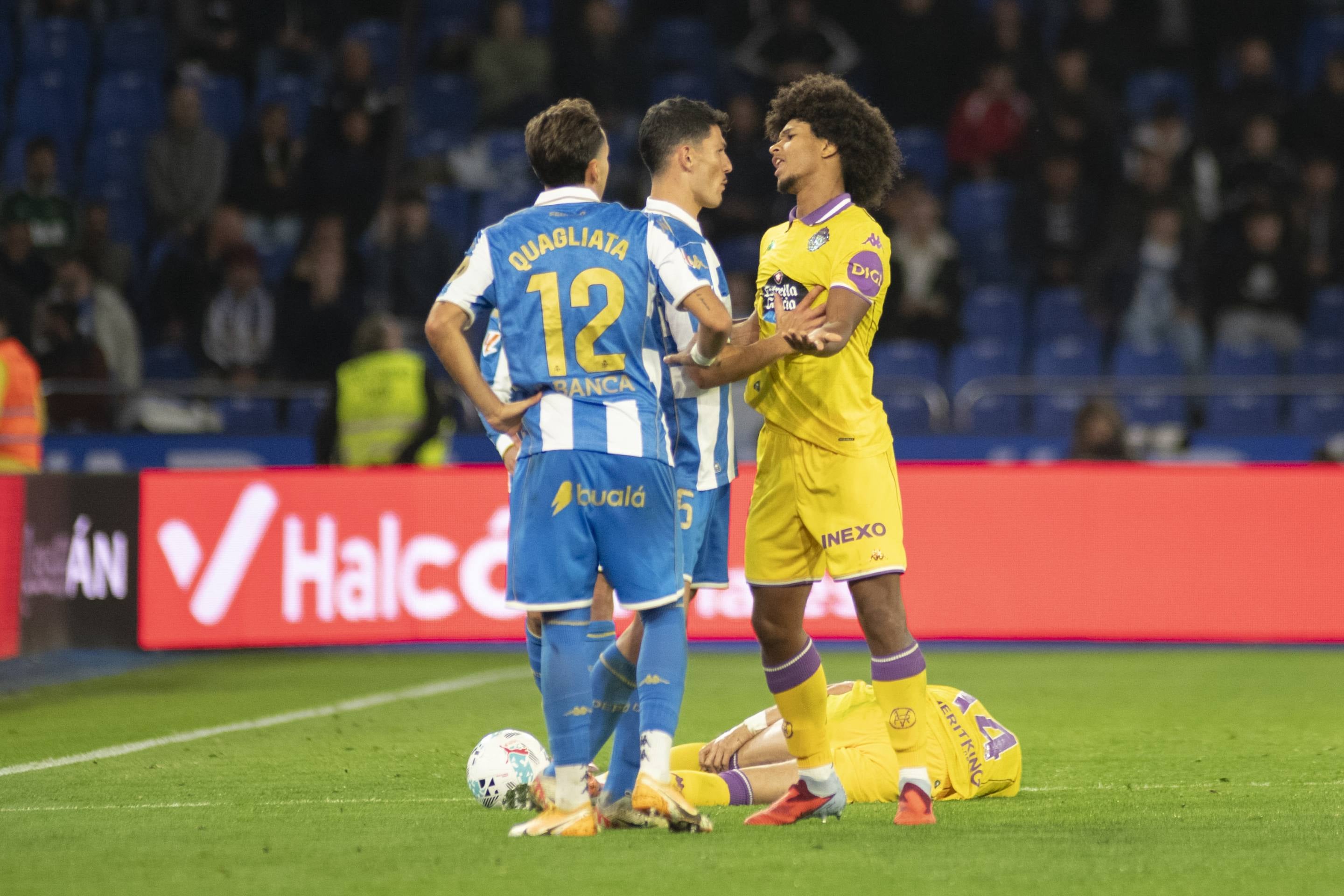 El empate del Pucela en Riazor, en imágenes