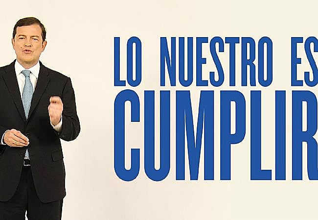 Fotograma del vídeo remitido por el PP de Castilla y León.