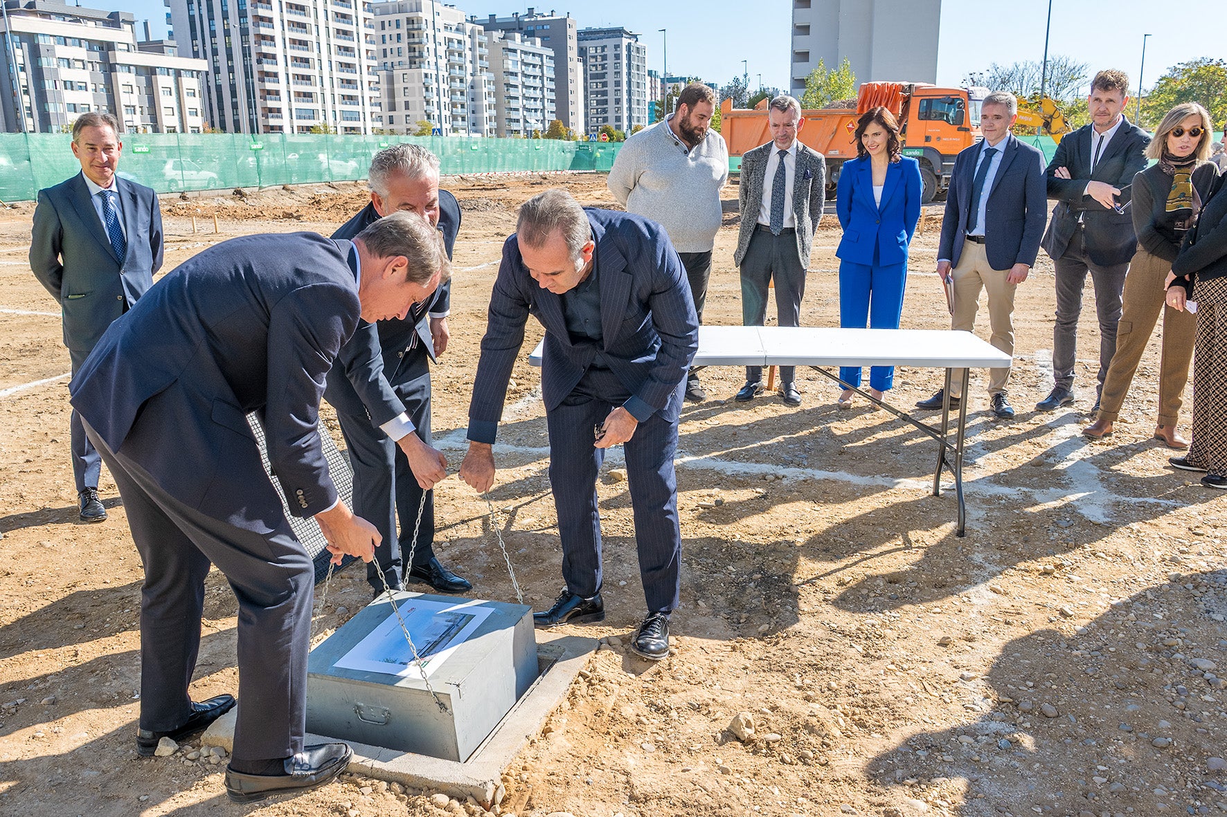 Primera piedra del Centro Territorial de RTVE en Castilla y León.