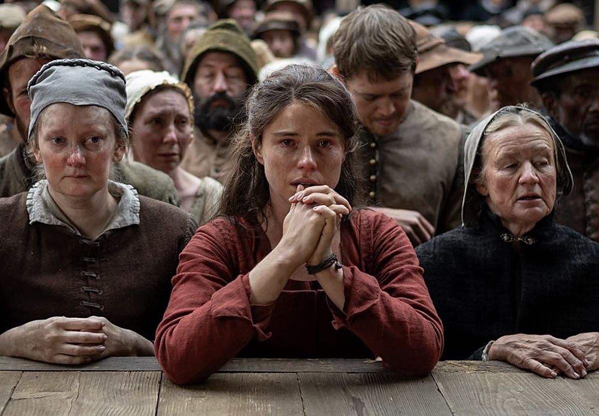 Jessie Buckley, en una de las escenas de 'Hamnet'.