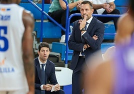 Natxo Lezkano y Alberto Padilla, este domingo en Melilla.