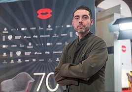 Javier H. Estrada, jefe de Programación de Seminci, en el teatro Calderón.