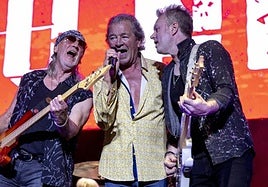 Glover, Gillan y McBride en Cartagena en 2023.