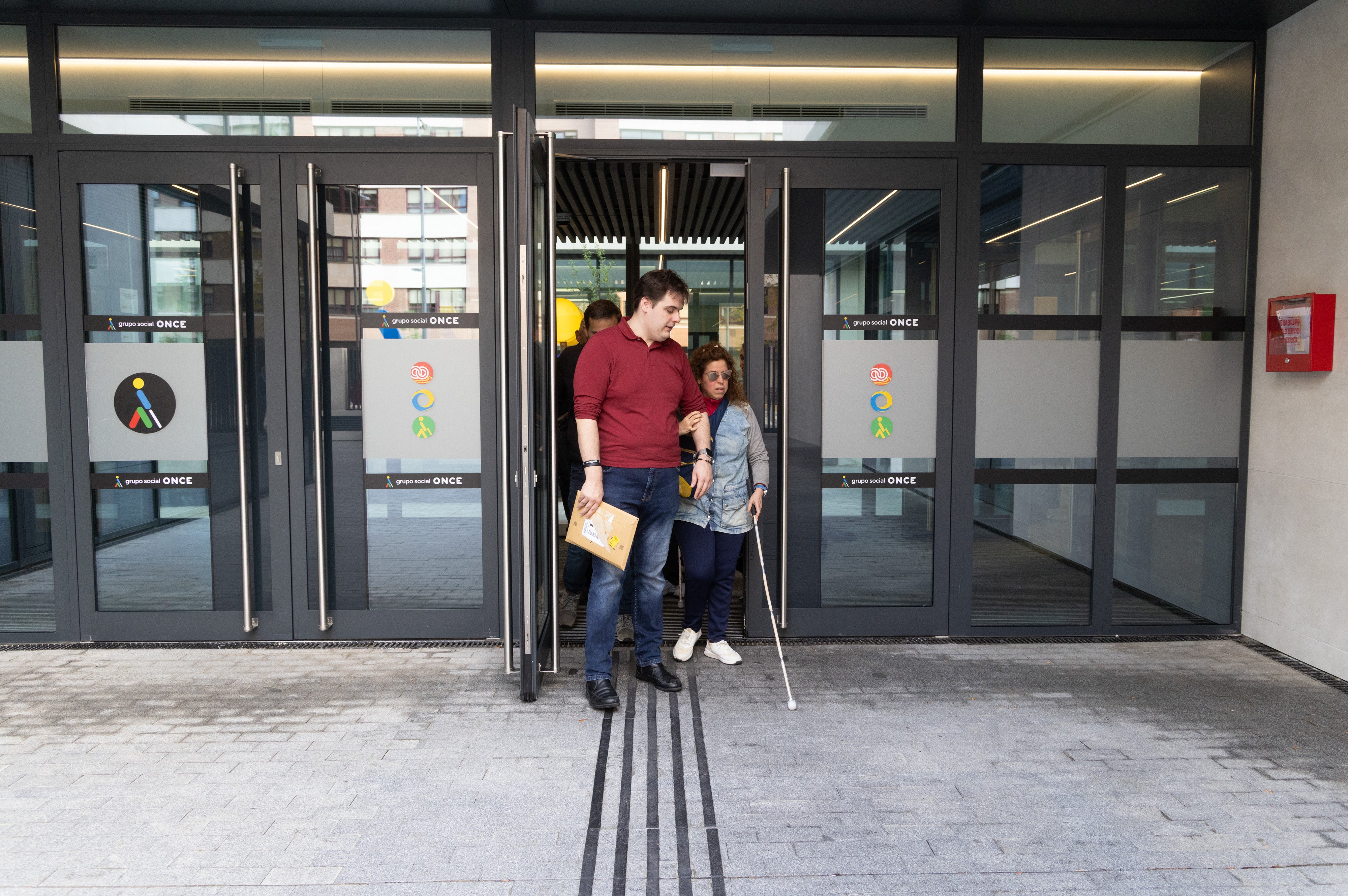 Entrada de la nueva instalación de la ONCE en Valladolid.