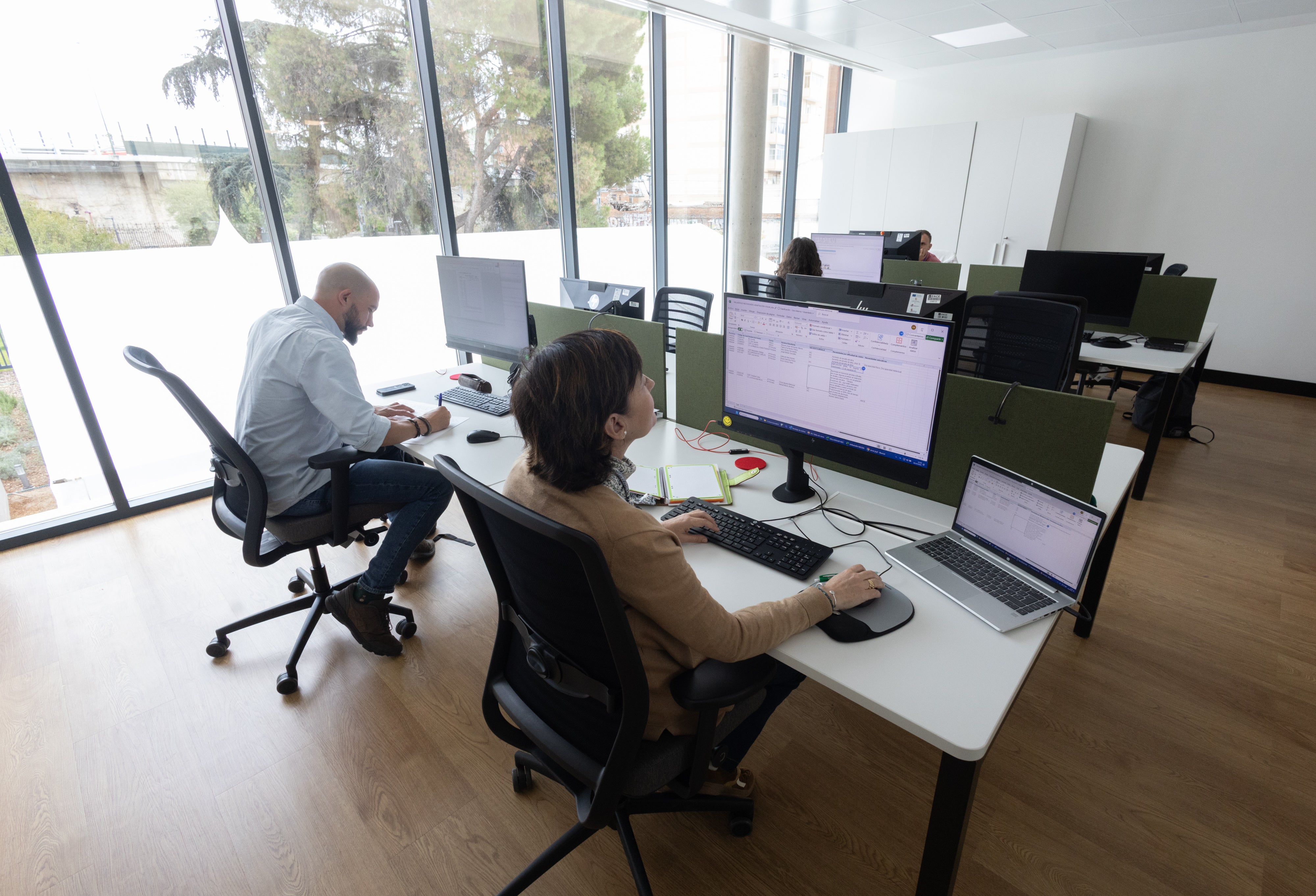 La nueva sala de adaptación de material escolar para ciegos.