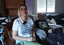 Lourdes Prieto, mujer de Rafa Castaño, enfermo de ELA.
