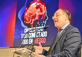 Julio César Miguel, durante su intervención.