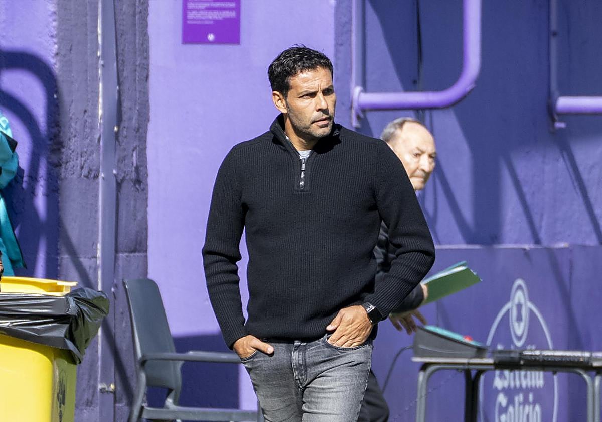 Javier Baraja, en el último partido del Promesas.