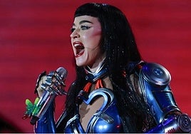 Katy Perry durante un concierto.