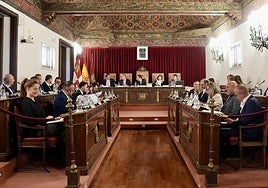 Pleno de la Diputación de Valladolid.