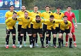 Once con el que saltó al césped de Guijuelo el Mojados.