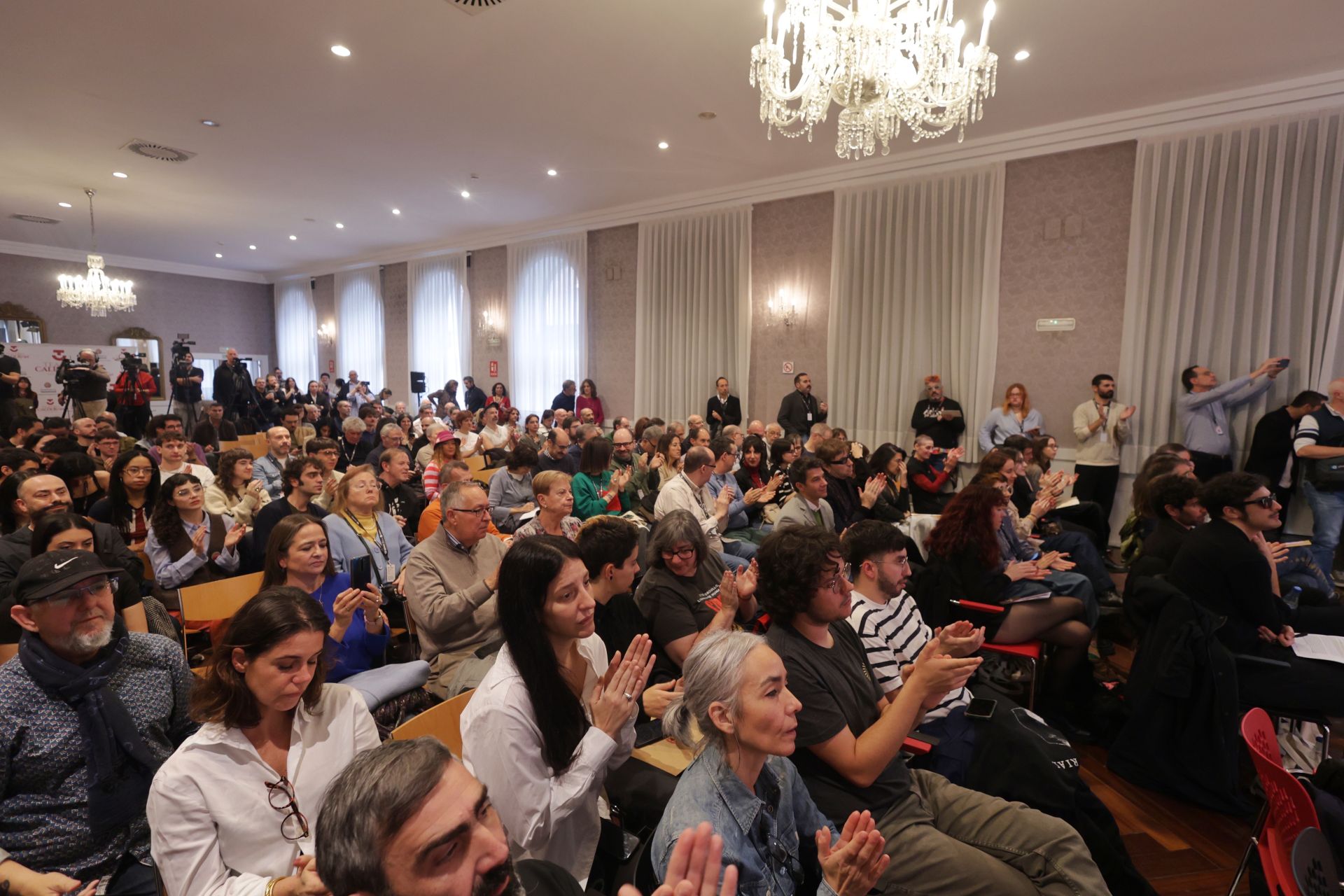 Los asistentes a la lectura del palmarés de la Seminci de 2025.
