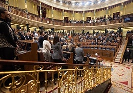 El hemiciclo del Congreso de los Diputados.