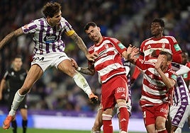 Las imágenes del partido entre el Real Valladolid y el Granada