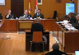Declaración de uno de los testigos durante la vista de este lunes.