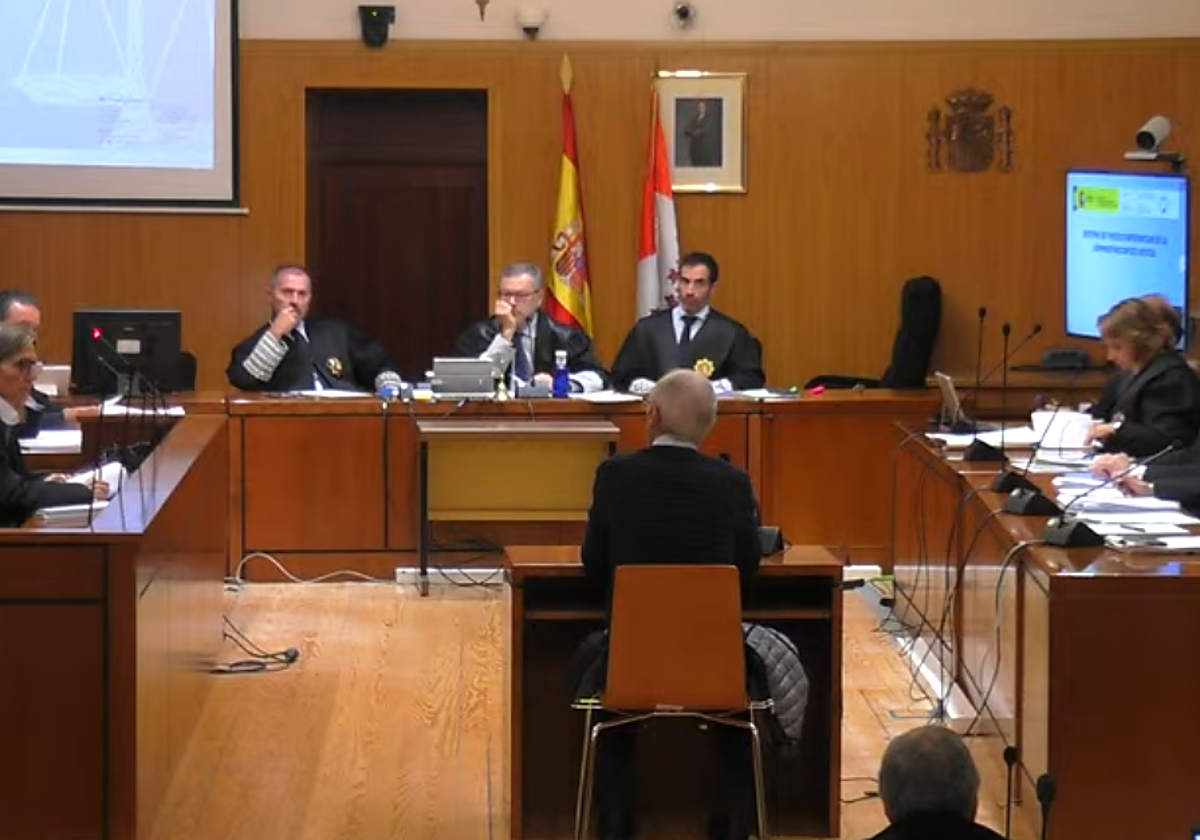 Declaración de uno de los testigos durante la vista de este lunes.