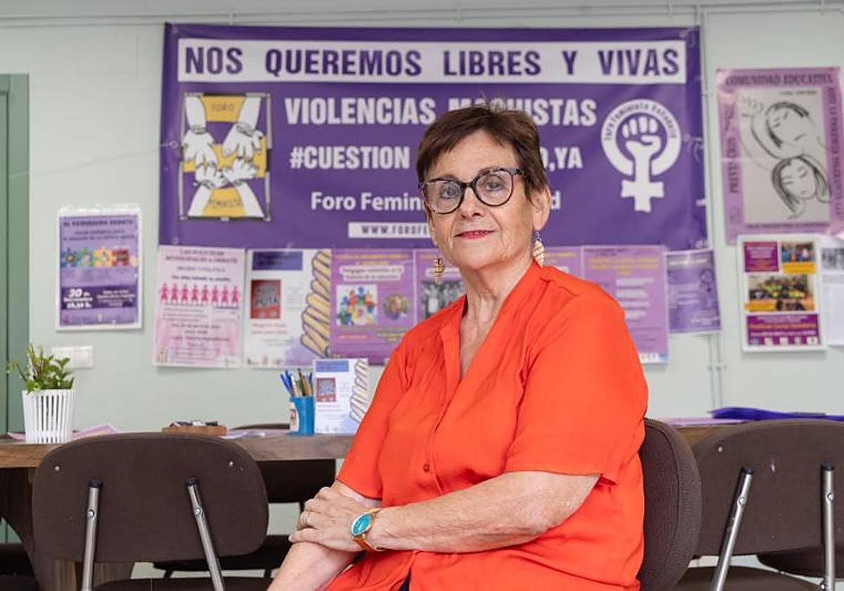 Nina Infante, presidenta del Foro Feminista de Castilla y León, en una imagen de archivo.
