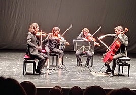 Cuarteto Gerhard en el «Emiliano Allende» de Medina.