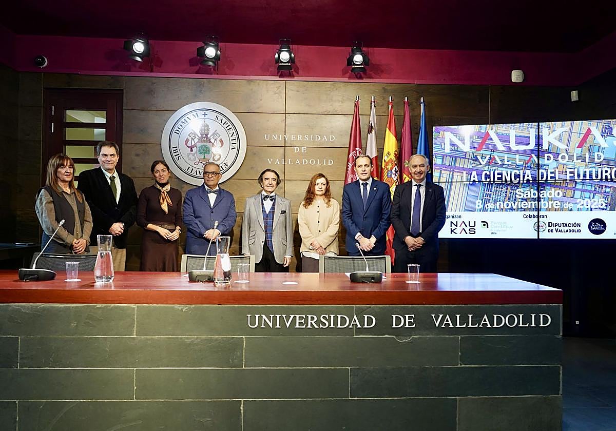 Presentación de Naukas esta mañana en la Universidad de Valladolid.
