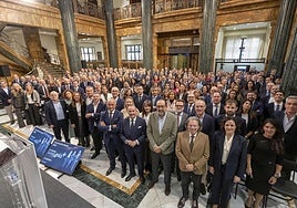 Asistentes a la convención celebrada en Oviedo.