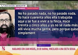 Conversación de Juan Miguel en 'Y ahora Sonsoles'.