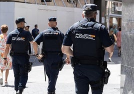 Agentes de la Policía Nacional.