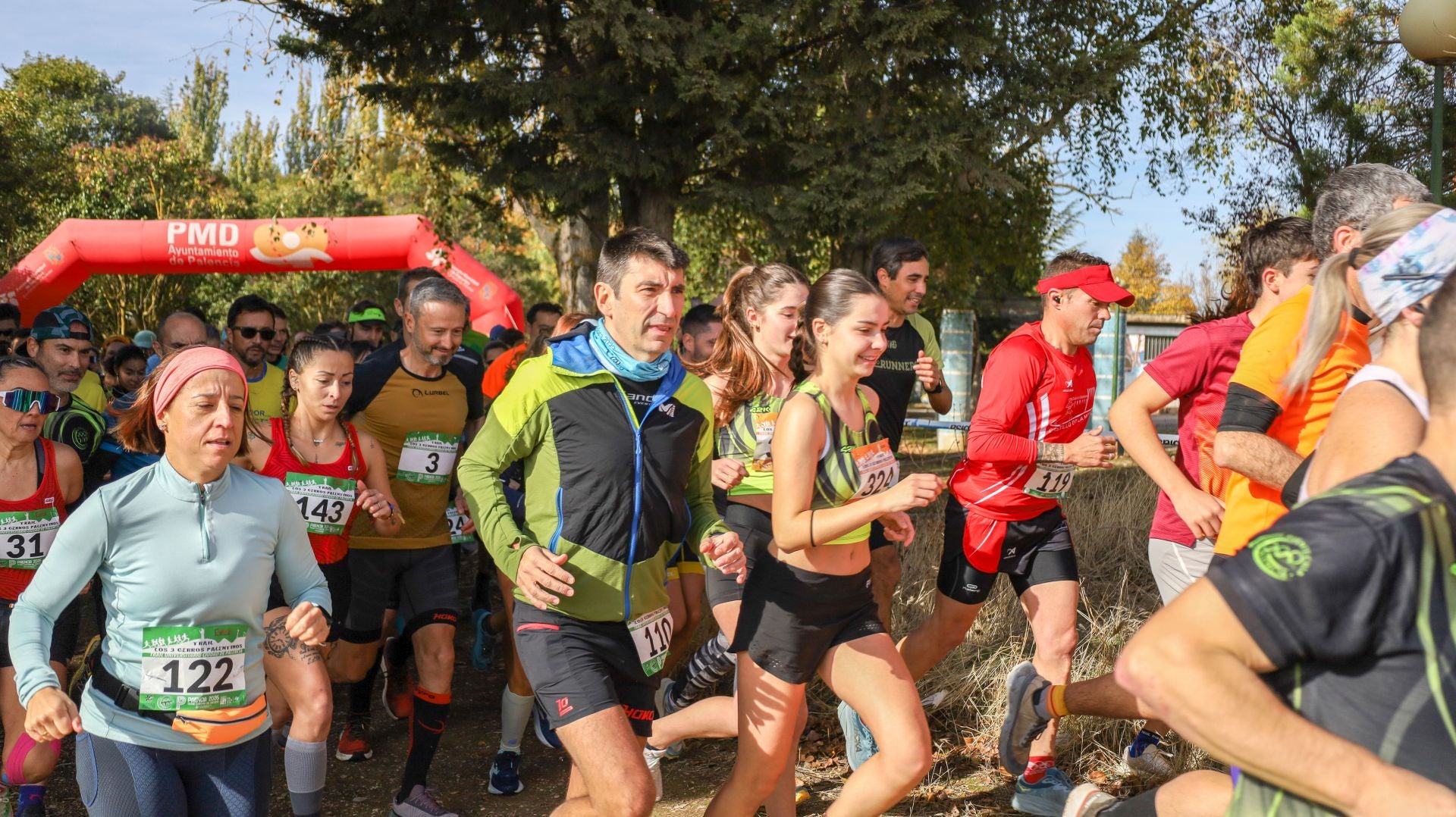 Doscientos atletas participan en el trail de Los Tres Cerros Palentinos