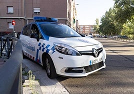 Un vehículo de la Policía Municipal de Valladolid.