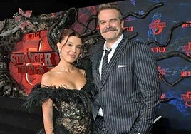 Millie Bobby Brown a David Harbour.