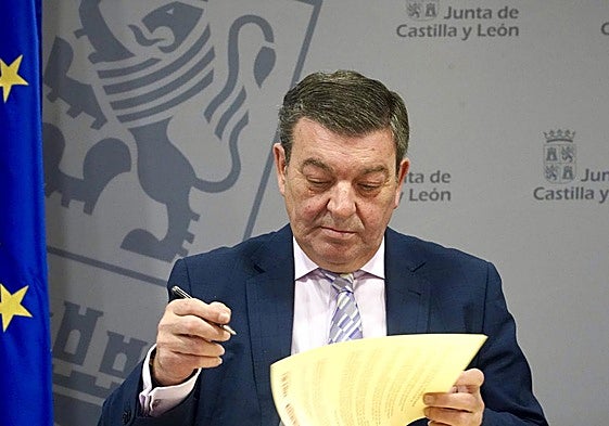 El consejero de la Presidencia, Luis Miguel González Gago, este martes en un acto.