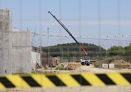 Obras en el salto del carnero, en una imagen del pasado mes de junio.