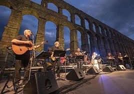 Actuación del Nuevo Mester de Juglaría el pasado 29 de junio en Segovia.